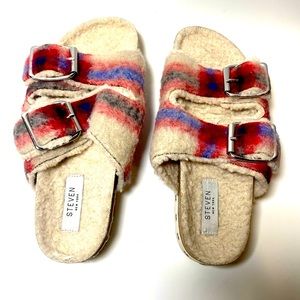 Steven by Steve Madden Fuzzy Slides - 8
